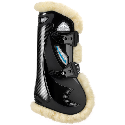 Veredus Pro Wrap Neoprene Pastern Wraps – Extra Protective Jumping Boots – Black/Brown M/L