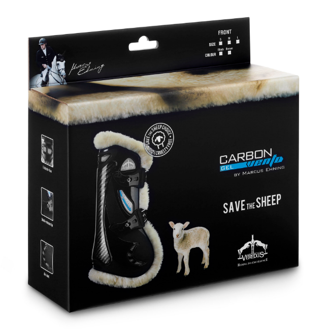 Veredus Carbon Gel Vento Save The Sheep Front Boots Boxed